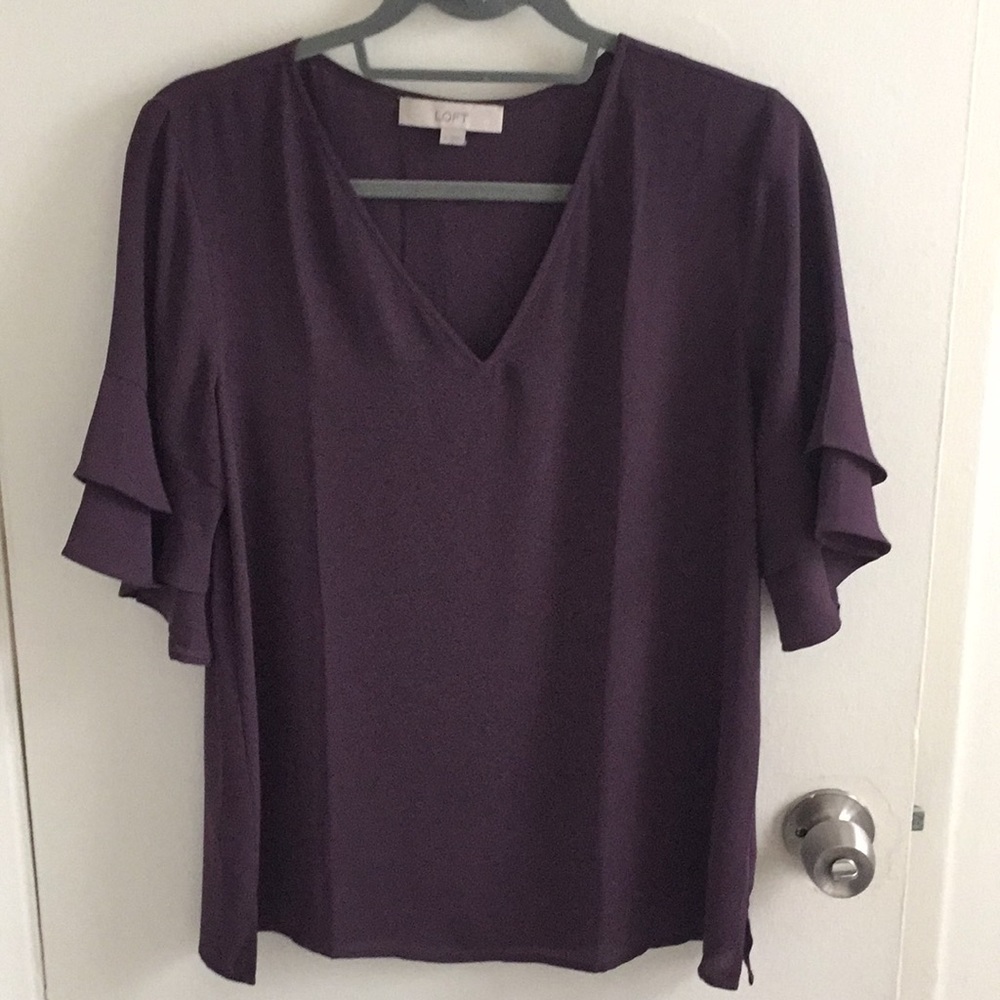LOFT short sleeve blouse